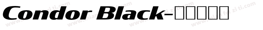 Condor Black字体转换